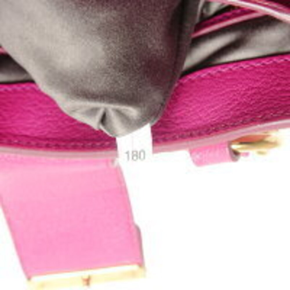 Miu Miu Madras Leather Shoulder Bag Pink - Picture 11 of 13